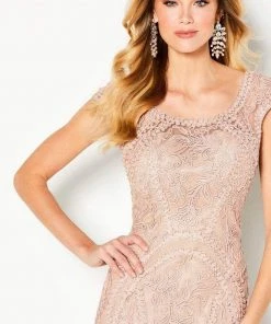 Cameron Blake By Mon Cheri Cameron Blake - 219680W Illusion Scoop Fitted Evening Dress 10 Cameron Blake By Mon Cheri Cameron Blake - 219680W Illusion Scoop Fitted Evening Dress