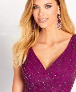 Cameron Blake By Mon Cheri - 119641 Asymmetrical Beaded Chiffon Gown 8 Cameron Blake By Mon Cheri - 119641 Asymmetrical Beaded Chiffon Gown