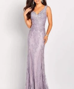 Cameron Blake By Mon Cheri - 119662 Versatile Jeweled Lace Sheath Gown