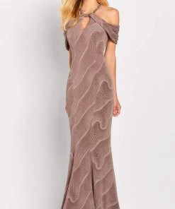 Cameron Blake By Mon Cheri - 119668 Beaded Draped Evening Dress