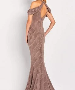 Cameron Blake By Mon Cheri - 119668 Beaded Draped Evening Dress