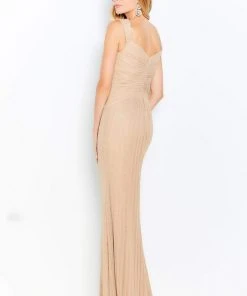 Cameron Blake By Mon Cheri - 120605 V-Neck Sheath Evening Dress 10 Cameron Blake By Mon Cheri - 120605 V-Neck Sheath Evening Dress