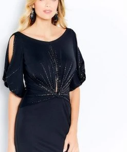 Cameron Blake By Mon Cheri - 120609 Bateau Sheath Evening Gown 8 Cameron Blake By Mon Cheri - 120609 Bateau Sheath Evening Gown