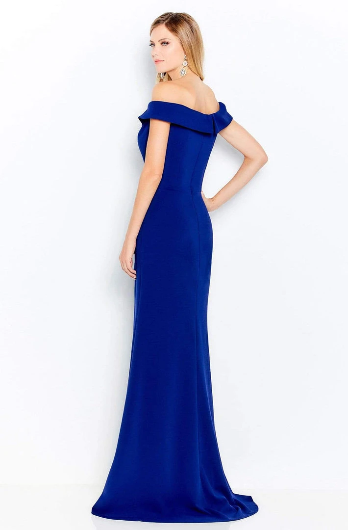 Cameron Blake By Mon Cheri - 120614 Beaded Off-Shoulder Sheath Dress 6 Cameron Blake By Mon Cheri - 120614 Beaded Off-Shoulder Sheath Dress