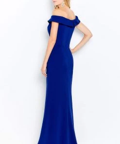 Cameron Blake By Mon Cheri - 120614W Off-Shoulder Column Dress