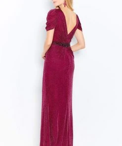 Cameron Blake By Mon Cheri - 120615 Shimmer Jersey V Neck Sheath Dress 10 Cameron Blake By Mon Cheri - 120615 Shimmer Jersey V Neck Sheath Dress