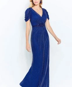 Cameron Blake By Mon Cheri - 120615 Shimmer Jersey V Neck Sheath Dress 14 Cameron Blake By Mon Cheri - 120615 Shimmer Jersey V Neck Sheath Dress