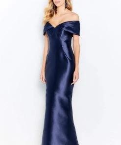 Cameron Blake By Mon Cheri - 120622W Off-Shoulder Mikado Trumpet Dress