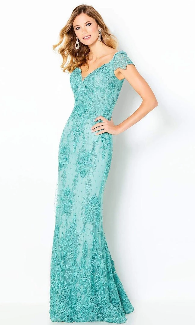 Cameron Blake By Mon Cheri - 220631 Corded Lace Mermaid Gown 3 Cameron Blake By Mon Cheri - 220631 Corded Lace Mermaid Gown
