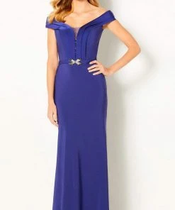 Cameron Blake By Mon Cheri - 220636 Tier-Ornate Off Shoulder Dress