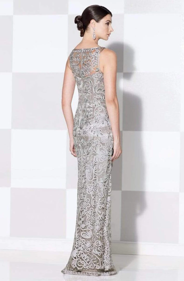 Cameron Blake By Mon Cheri - Bateau Neckline Long Evening Gown 115604 4 Cameron Blake By Mon Cheri - Bateau Neckline Long Evening Gown 115604