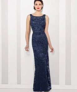Cameron Blake By Mon Cheri - Bateau Neckline Long Evening Gown 115604 12 Cameron Blake By Mon Cheri - Bateau Neckline Long Evening Gown 115604