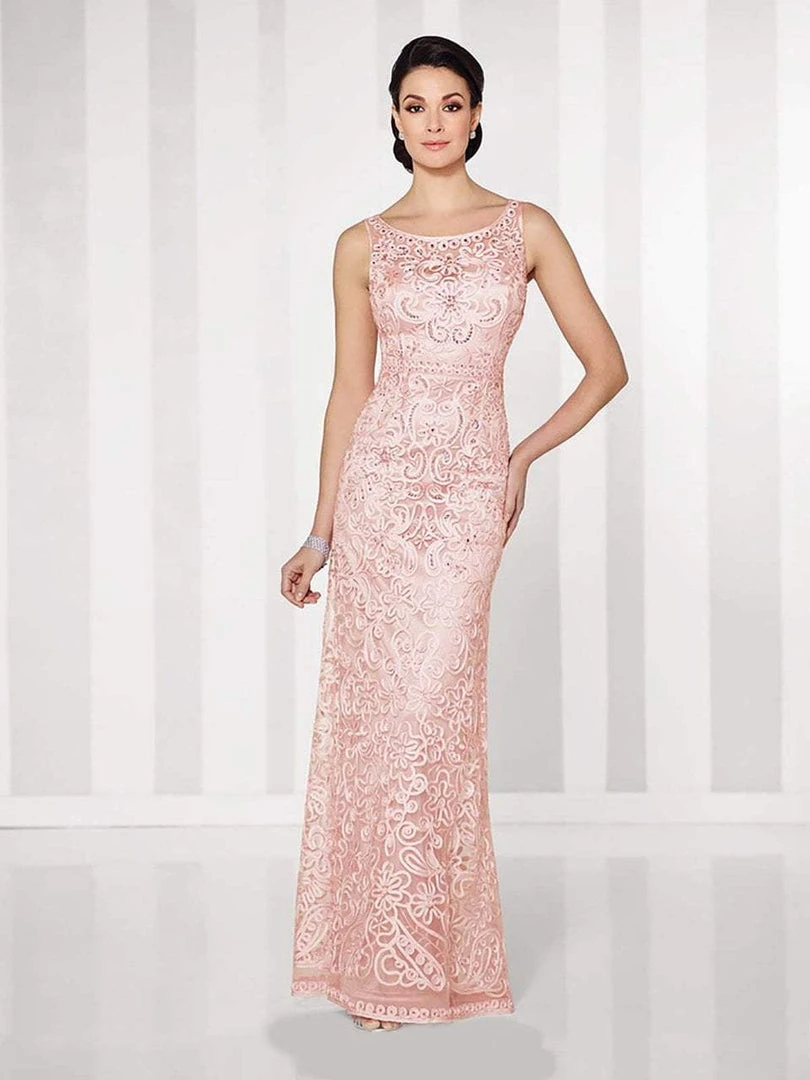 Cameron Blake By Mon Cheri - Bateau Neckline Long Evening Gown 115604 8 Cameron Blake By Mon Cheri - Bateau Neckline Long Evening Gown 115604
