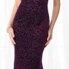 Cameron Blake By Mon Cheri Cameron Blake - Sleeveless V Neck Sheath Evening Dress 218602 - 1 Pc Amethyst In Size 8 Available