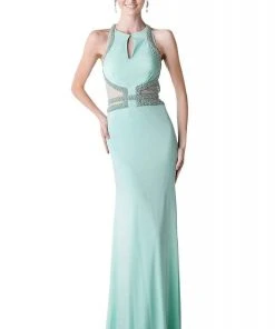 Cinderella Divine - 8929 Jewel Long Fitted Dress