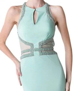 Cinderella Divine - 8929 Jewel Long Fitted Dress