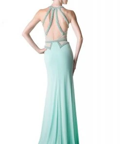 Cinderella Divine - 8929 Jewel Long Fitted Dress