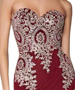 Cinderella Divine Lace Appliqued Mermaid Gown