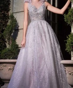 Cinderella Divine B704 - Jewel Neck Evening Dress