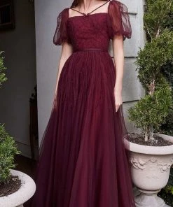 Cinderella Divine B712 - Square Neck A-line Gown 7 Cinderella Divine B712 - Square Neck A-line Gown