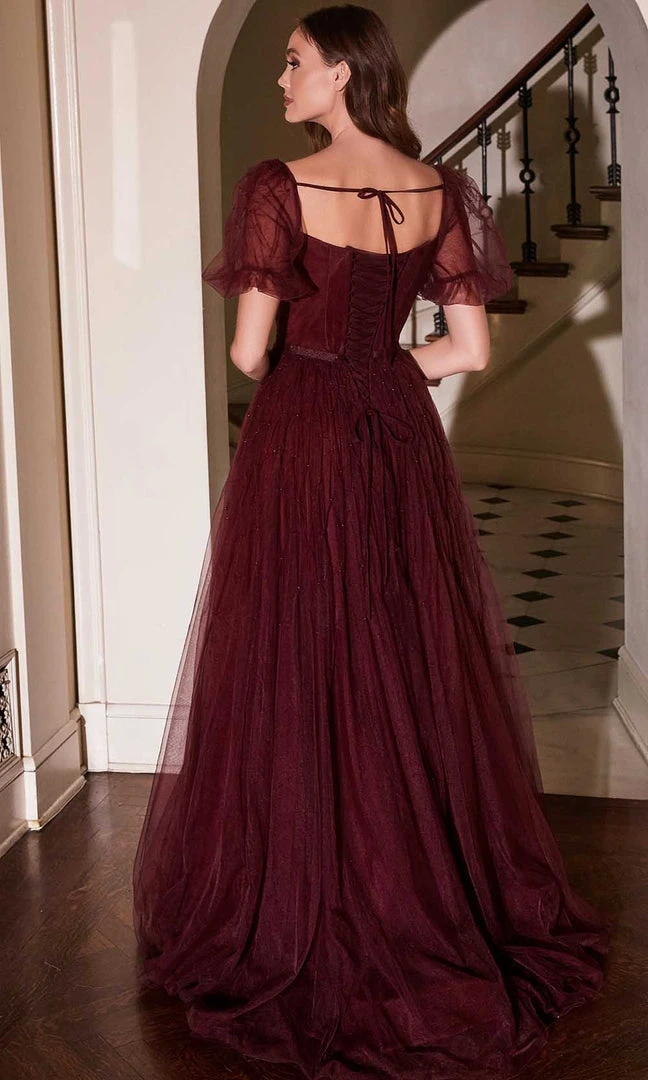 Cinderella Divine B712 - Square Neck A-line Gown 4 Cinderella Divine B712 - Square Neck A-line Gown