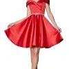 Cinderella Divine - CD0140 Off Shoulder Satin A-Line Dress 1 Cinderella Divine - CD0140 Off Shoulder Satin A-Line Dress