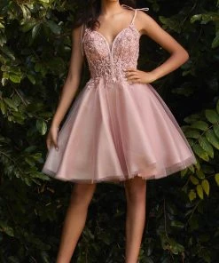 Cinderella Divine CD0188 - Corset Applique Prom Dress
