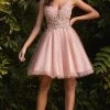 Cinderella Divine CD0190 - Beaded Cocktail Dress 2 Cinderella Divine CD0190 - Beaded Cocktail Dress