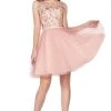 Cinderella Divine - CD20 Glitter Floral Tulle Cocktail Dress