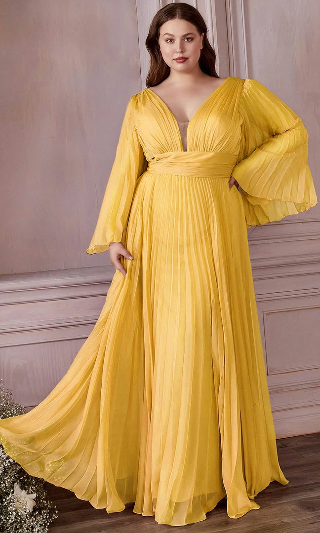 Cinderella Divine CD242C - Bell Sleeve Evening Gown 12 Cinderella Divine CD242C - Bell Sleeve Evening Gown