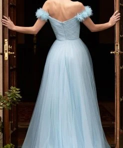 Cinderella Divine CD957 - Off-shoulder Long Gown