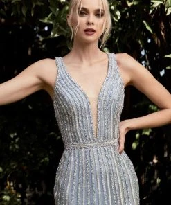 Cinderella Divine - CD960 Low V-back Glittered Dress