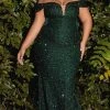 Cinderella Divine CD975C - Off Shoulder Formal Gown 1 Cinderella Divine CD975C - Off Shoulder Formal Gown