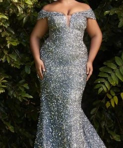 Cinderella Divine CD975C - Off Shoulder Formal Gown
