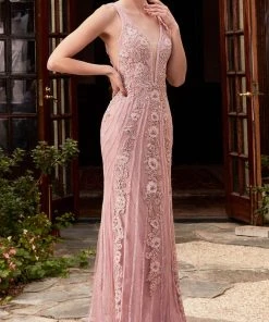 Cinderella Divine CD981 - Embroidered Evening Gown