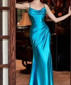 Cinderella Divine CH172 - Draped Cowl Prom Dress