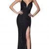 Cinderella Divine - CJ512 Strappy Back Metallic Glitter Evening Gown