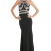 Cinderella Divine - CR754 Jewel Open Back Sheath Dress 2 Cinderella Divine - CR754 Jewel Open Back Sheath Dress