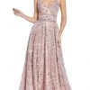 Cinderella Divine - CR840 Fit And Flare Embellished Long Dress