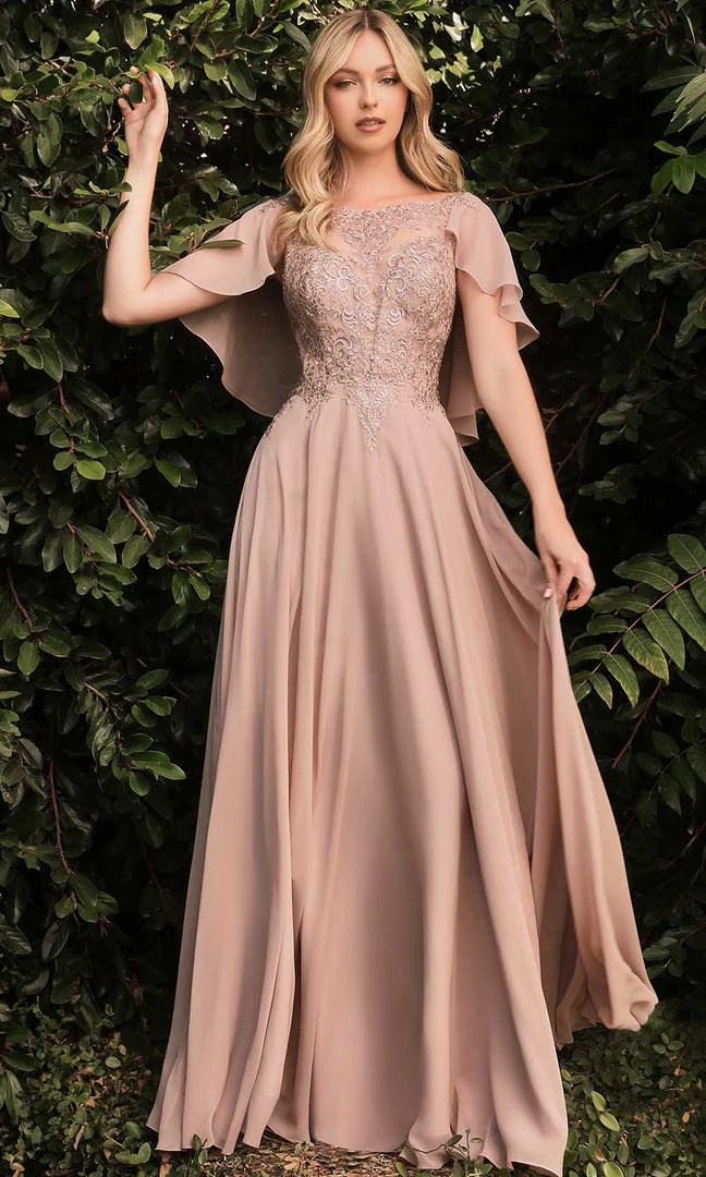 Cinderella Divine HT101 - Illusion Bateau Formal Dress 3 Cinderella Divine HT101 - Illusion Bateau Formal Dress