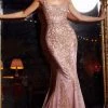 Cinderella Divine - J814 Bead Embellished Mermaid Gown