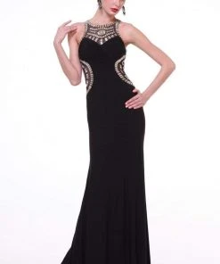 Cinderella Divine - JC3468 Beaded Stretch Sheath Dress 7 Cinderella Divine - JC3468 Beaded Stretch Sheath Dress