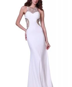 Cinderella Divine - JC3468 Beaded Stretch Sheath Dress