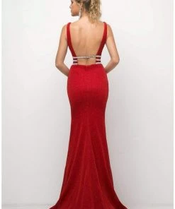 Cinderella Divine - UK022 Illusion Sleeveless Bodice Mermaid Gown