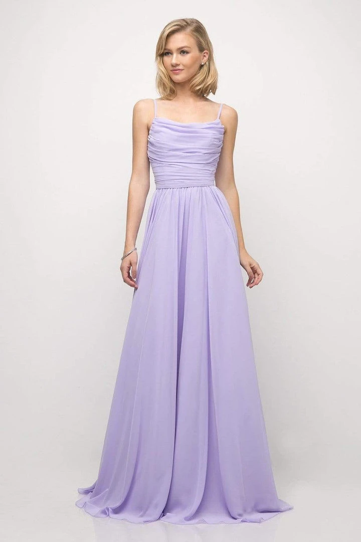 Cinderella Divine - UR136 Sleeveless Empire Waist Chiffon Dress 8 Cinderella Divine - UR136 Sleeveless Empire Waist Chiffon Dress
