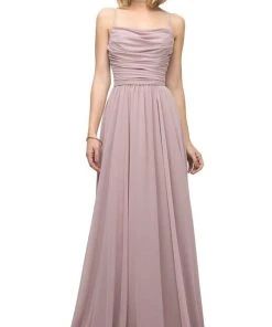 Cinderella Divine - UR136 Sleeveless Empire Waist Chiffon Dress