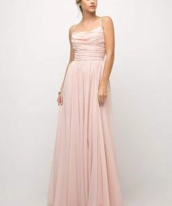 Cinderella Divine - UR136 Sleeveless Empire Waist Chiffon Dress 13 Cinderella Divine - UR136 Sleeveless Empire Waist Chiffon Dress