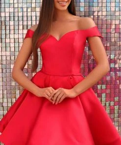 Clarisse 30245 - Sweetheart A-Line Cocktail Dress