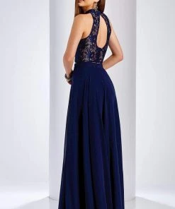 Clarisse - 3427 Two-Piece Lace Illusion A-Line Gown