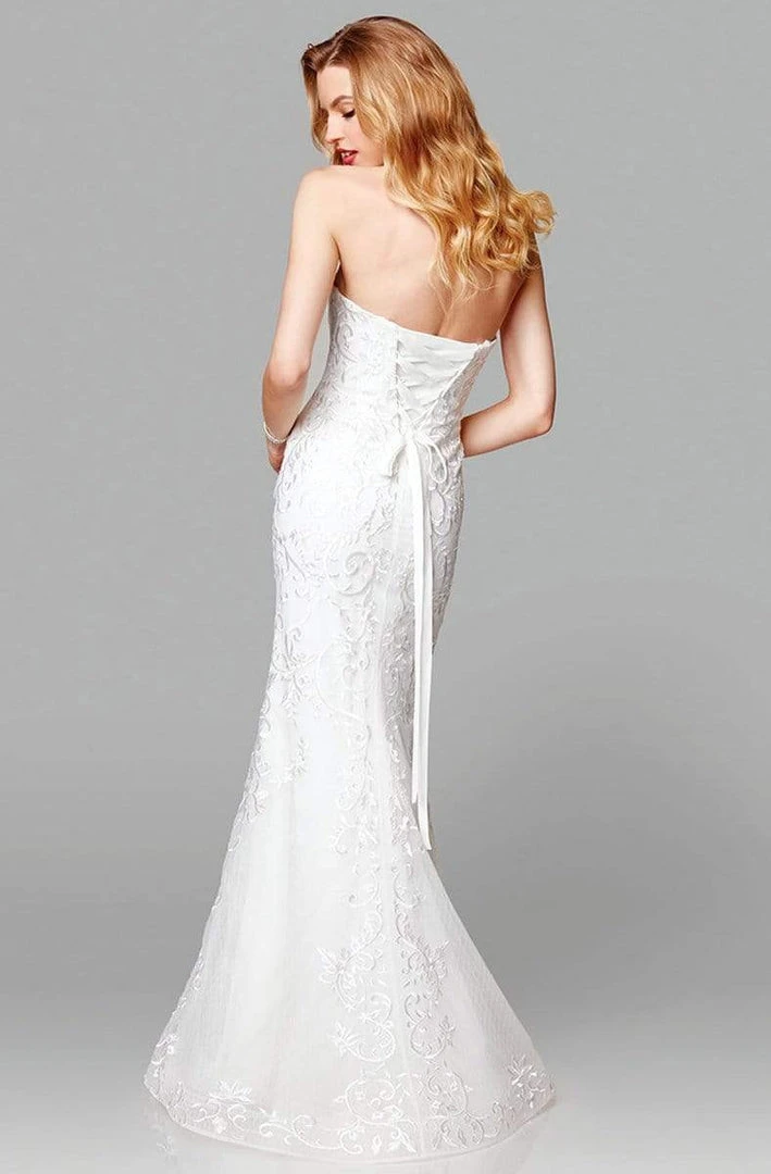 Clarisse - 600105 Embroidered Strapless Mermaid Gown 4 Clarisse - 600105 Embroidered Strapless Mermaid Gown